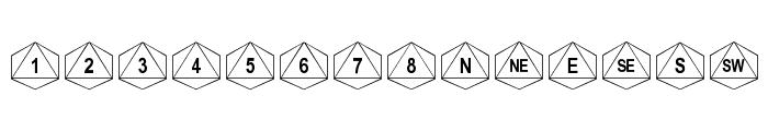 Octohedron Font LOWERCASE