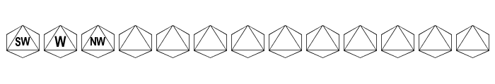 Octohedron Font LOWERCASE