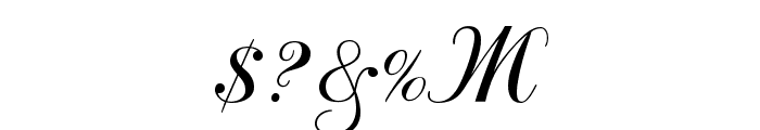 Odessa Script Font OTHER CHARS