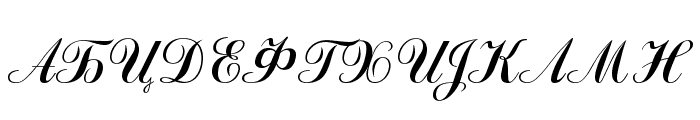 Odessa Script Font UPPERCASE