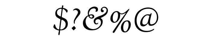 OFL Sorts Mill Goudy Italic TT Font OTHER CHARS