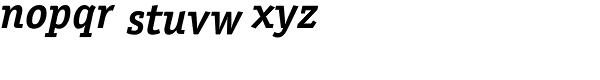 Officina Serif Std-Bold Italic Font LOWERCASE
