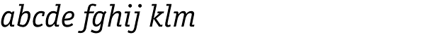 Officina Serif Std-Book Italic Font LOWERCASE