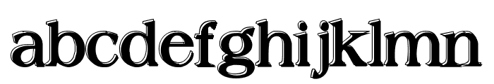 Offset Plain Font LOWERCASE