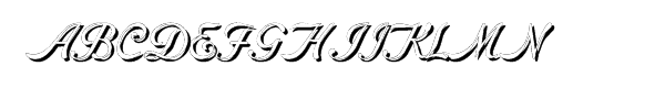 Ogden Shadow Font UPPERCASE