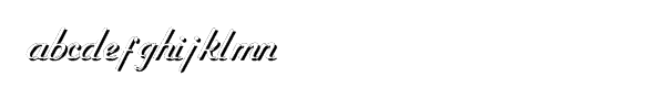 Ogden Shadow Font LOWERCASE
