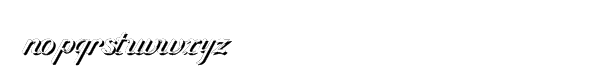 Ogden Shadow Font LOWERCASE
