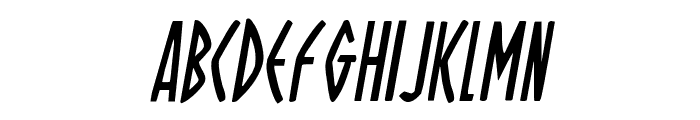Oh Mighty Isis Condensed Italic Font LOWERCASE