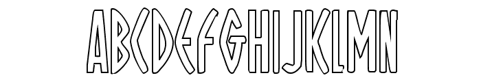 Oh Mighty Isis Outline Font UPPERCASE