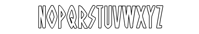 Oh Mighty Isis Outline Font LOWERCASE