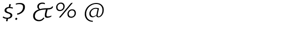 Oksana Text Swash Italic Font OTHER CHARS