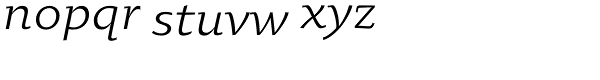 Oksana Text Swash Italic Font LOWERCASE