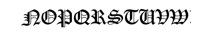 Old English Std Font UPPERCASE