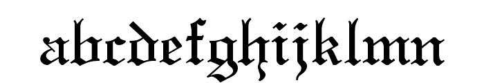 Old English Font LOWERCASE