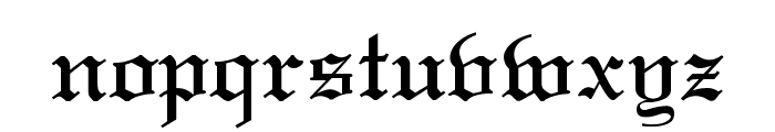 Old English Font LOWERCASE