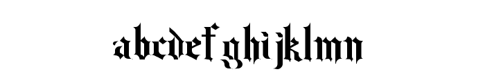 Old Gothic Regular Font LOWERCASE