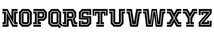 Old School United Inline Font LOWERCASE