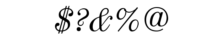 Old Standard Italic Font OTHER CHARS