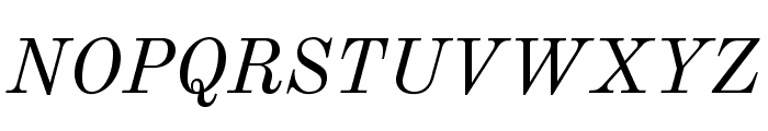 Old Standard Italic Font UPPERCASE