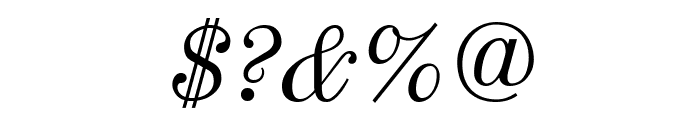 Old Standard TT Italic Font OTHER CHARS
