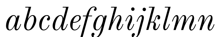 Old Standard TT Italic Font LOWERCASE