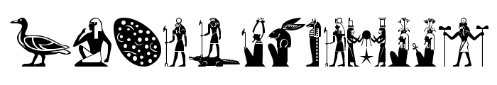 OldEgyptGlyphs Font UPPERCASE