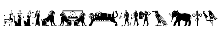 OldEgyptGlyphs Font LOWERCASE