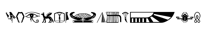 OldEgyptGlyphs Font LOWERCASE