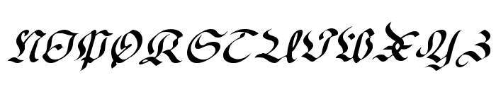 OldGerman-Itali Font UPPERCASE