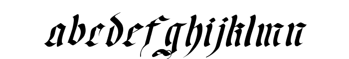 OldGerman-Itali Font LOWERCASE
