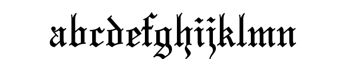 Olde English Regular Font LOWERCASE