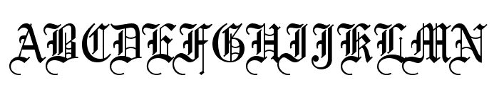 Olde English Font UPPERCASE