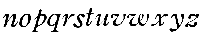 OldstyleHPLHS-Italic Font LOWERCASE