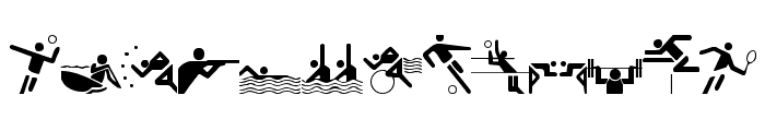 Olympicons Regular Font UPPERCASE