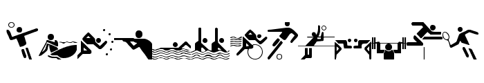 Olympicons Regular Font LOWERCASE