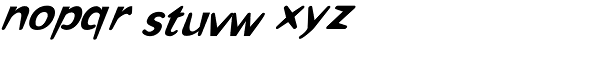 Omaha Italic Font LOWERCASE