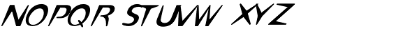 Omaha Thin Italic Font UPPERCASE