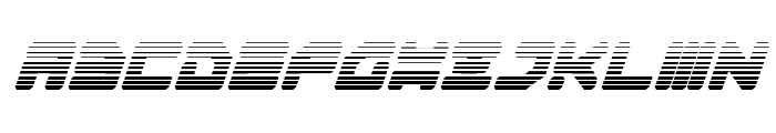 Omega-3 Gradient Italic Font LOWERCASE