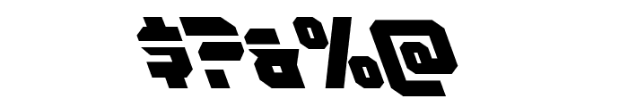 OmegaForce Leftalic Font OTHER CHARS