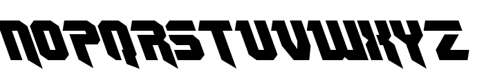 OmegaForce Leftalic Font UPPERCASE