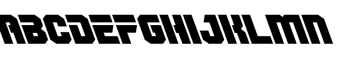 OmegaForce Leftalic Font LOWERCASE