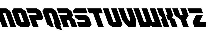 OmegaForce Leftalic Font LOWERCASE