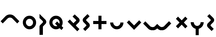 Omikron Font LOWERCASE