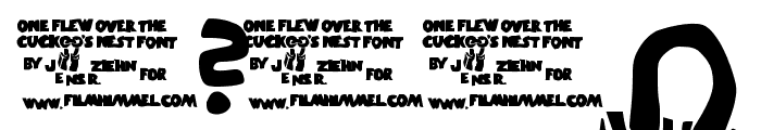 One-Flew-Over-The-Cuckoo-s-Nest Font OTHER CHARS