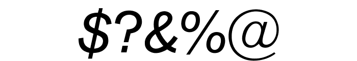 OPTIAkrogrotesk-Italic Font OTHER CHARS