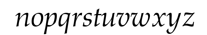 OPTIAlkasA-Italic Font LOWERCASE