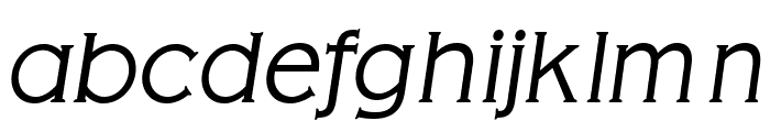 OPTIAmericanGothic-LightItalic Font LOWERCASE