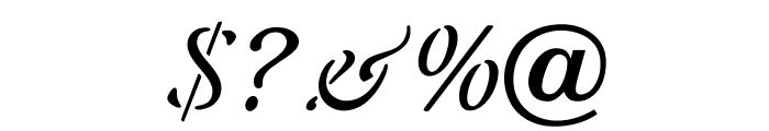 OPTIAura-Italic Font OTHER CHARS