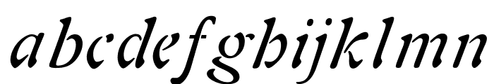 OPTIAura-Italic Font LOWERCASE