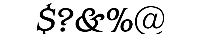 OPTIBarMay-BookItalic Font OTHER CHARS